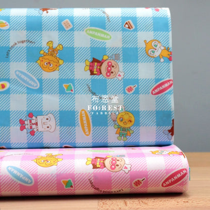 Cotton - Anpanman Fabric Lt.blue (Member) Oxford