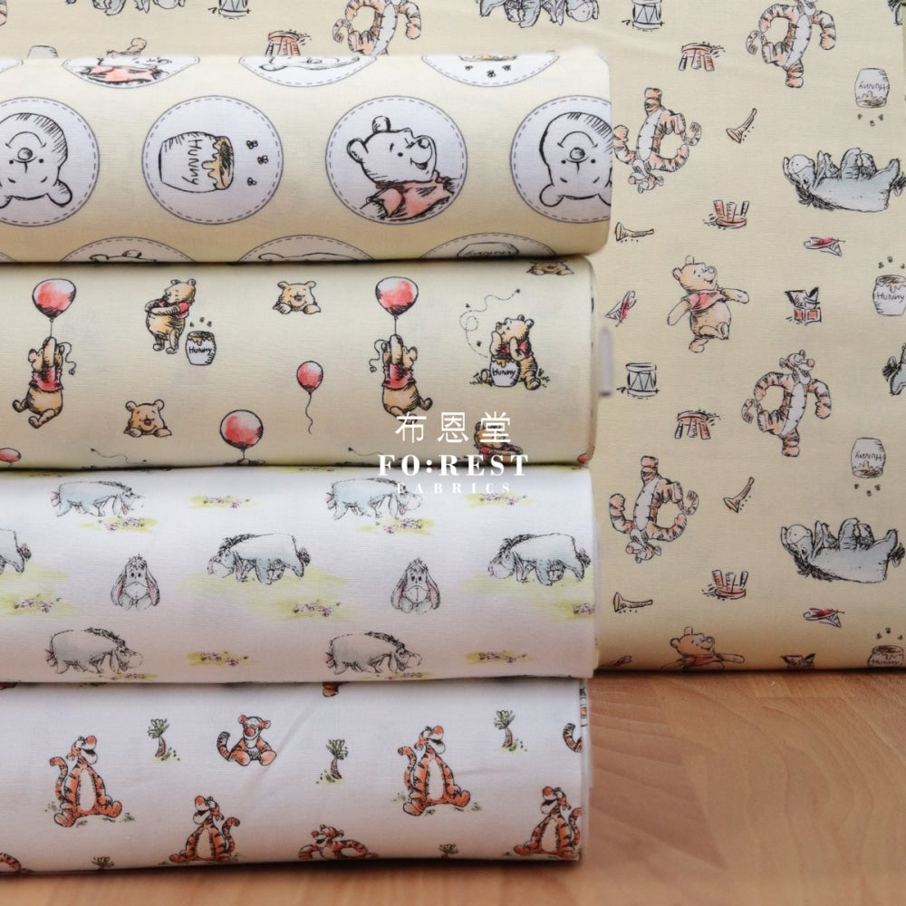 Cotton - Winnin The Pooh Family Fabric (Member)