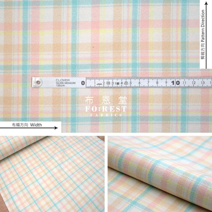 Flannel - Pastel Tartan Cotton