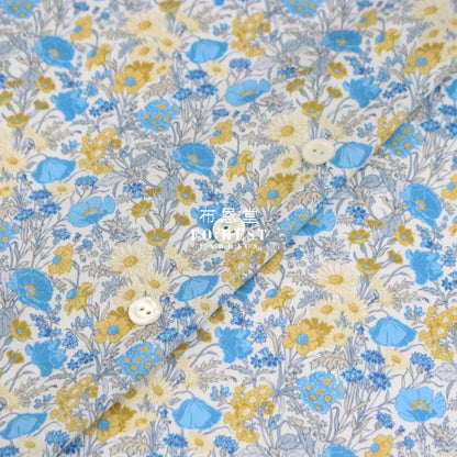 Liberty Of London (Cotton Tana Lawn Fabric) - Florence May Blue Cotton