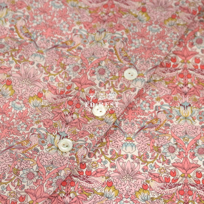 Liberty Of London (Cotton Tana Lawn Fabric) - Strawberry Thief Spring Pink Cotton