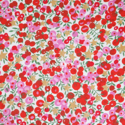 Liberty Of London (Cotton Tana Lawn Fabric) - Wiltshire Stars Red Cotton