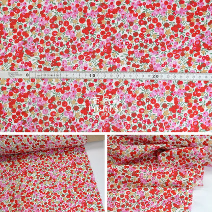 Liberty Of London (Cotton Tana Lawn Fabric) - Wiltshire Stars Red Cotton