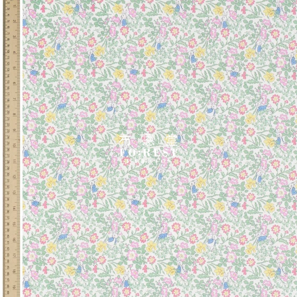 Liberty Of London (Japan) - Peter Rabbit Light Green Cotton Tana Lawn