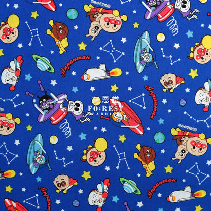 Oxford - Anpanman Fabric Blue (Member)