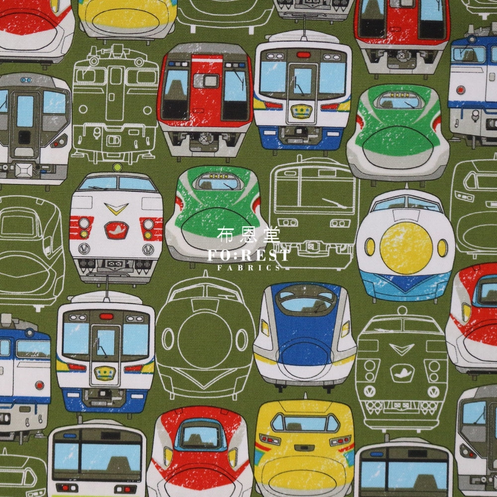 Oxford - Jr Train Fabric Moss Oxford