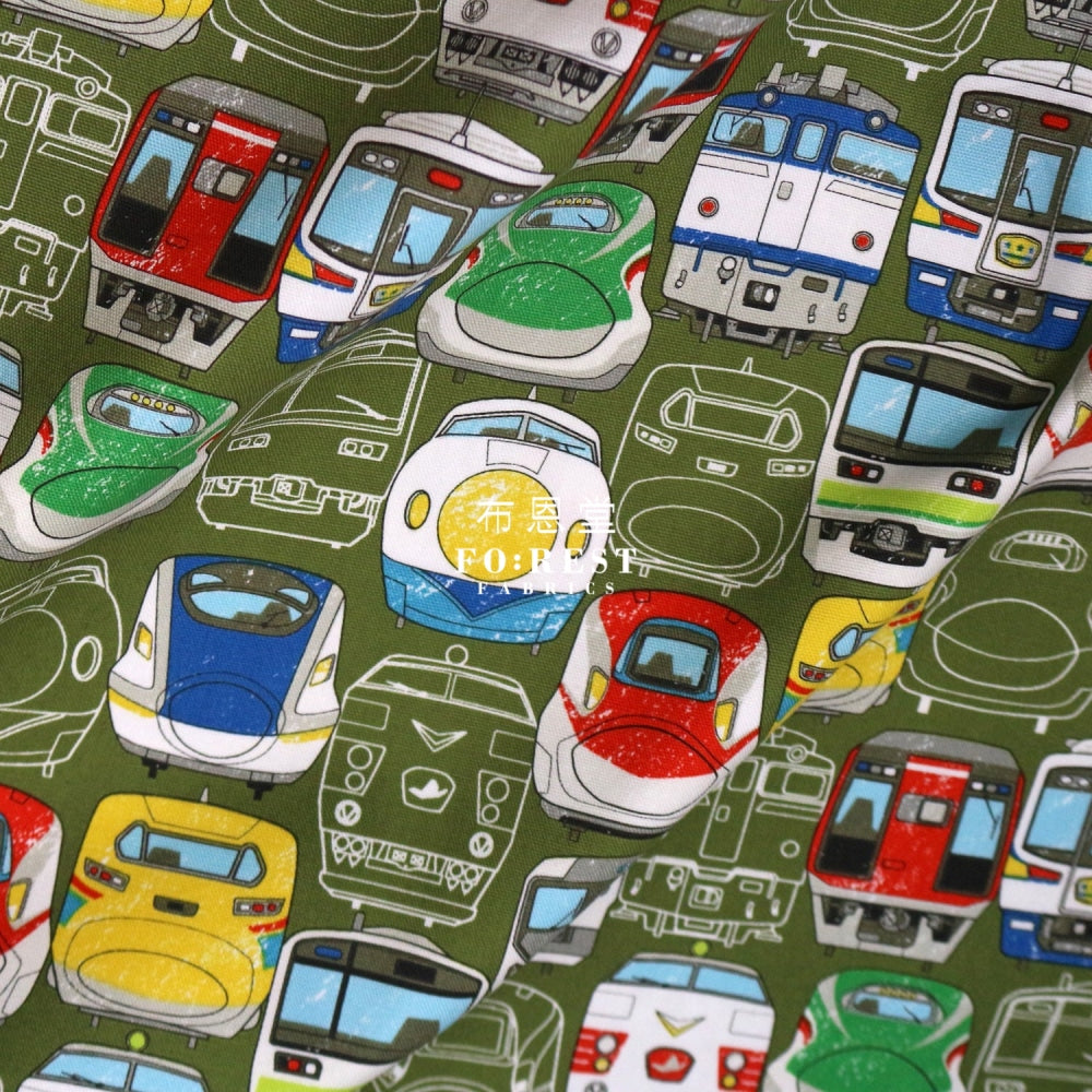 Oxford - Jr Train Fabric Moss Oxford