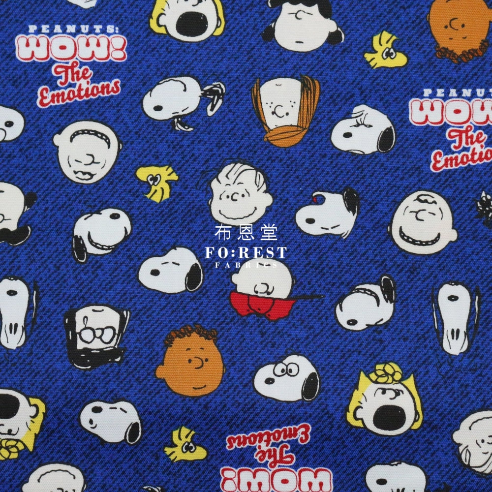 Oxford - Snoopy Friends Fabric Navy