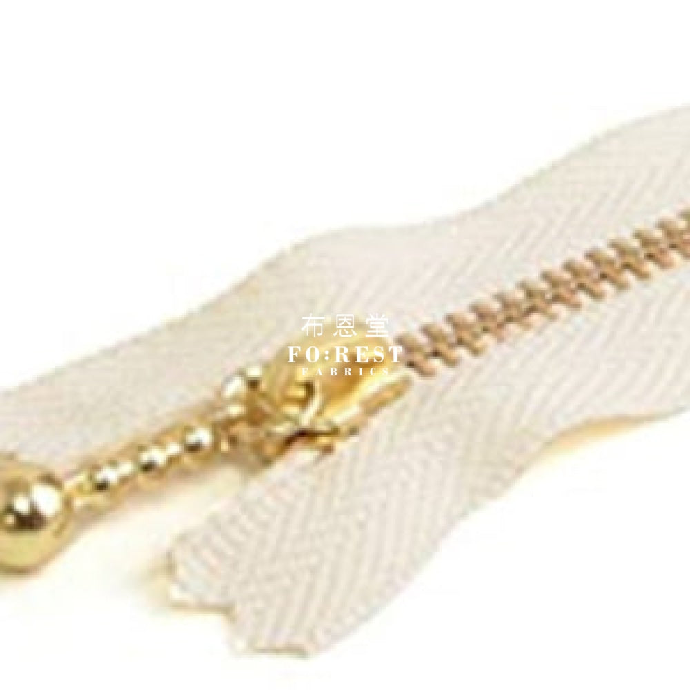 YKK 10cm Zipper Golden Colour